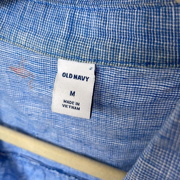 Old navy linen button up - Picture 2 of 5